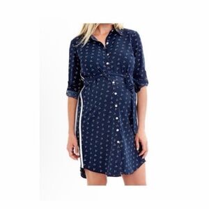 Rosie Pope Wishbone maternity‎ shirt dress